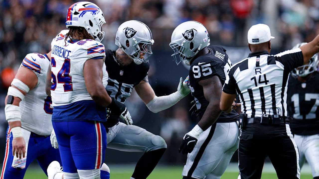 Raiders’ late-game struggles return as they drop a third straight, despite pushing Bills in shootout