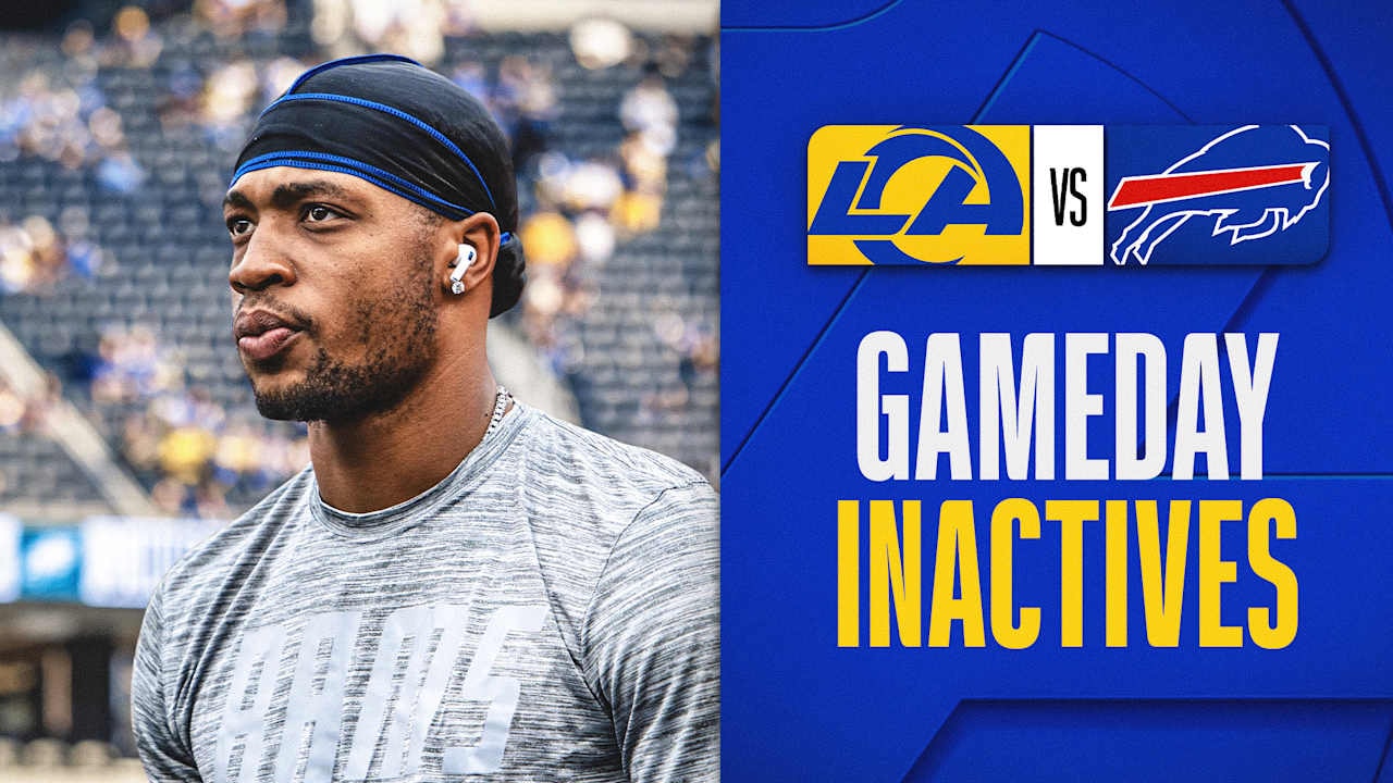Rams list C.J. Daniels Jr. and Max Klare as inactives for Monday Night Football vs. Bills