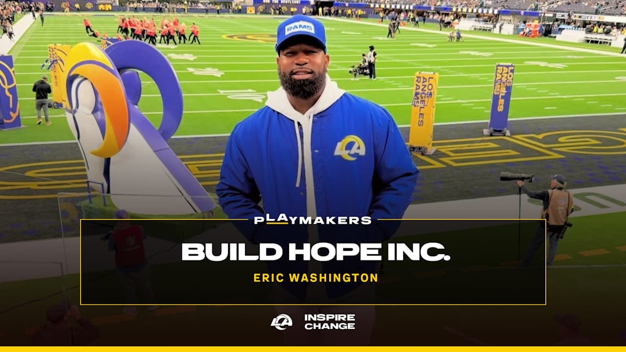 Eric Washington honored as the Los Angeles Rams’ fourth “pLAymaker” of 2026