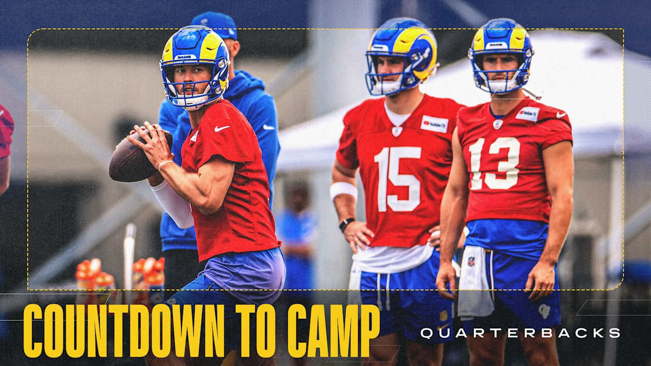 Countdown to Camp turns to the Rams’ quarterback group, spotlighting Stafford, Stetson Bennett and Ty Simpson