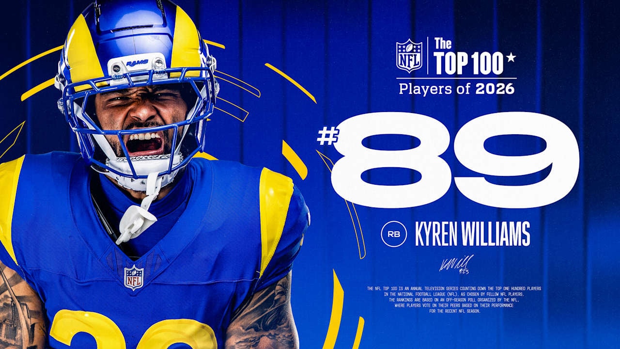Kyren Williams checks in at No. 89 on NFL Top 100 Players of 2026 list