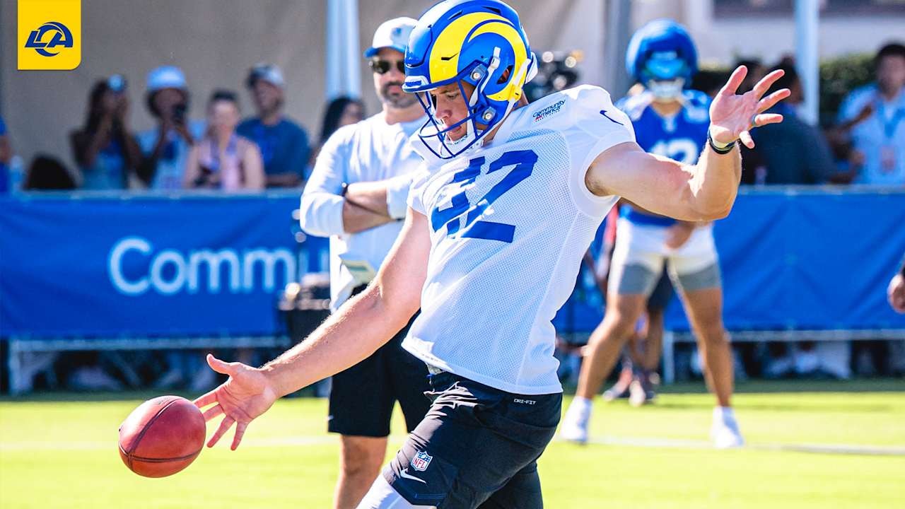 Rams punter Ethan Evans focuses on his steps, aiming to improve hang time and coverage in 2026