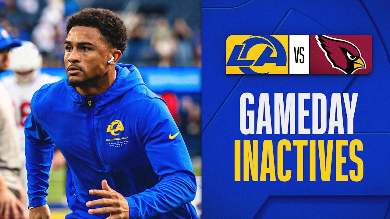 Trent McDuffie is inactive as Rams set Week 6 inactives vs. Cardinals
