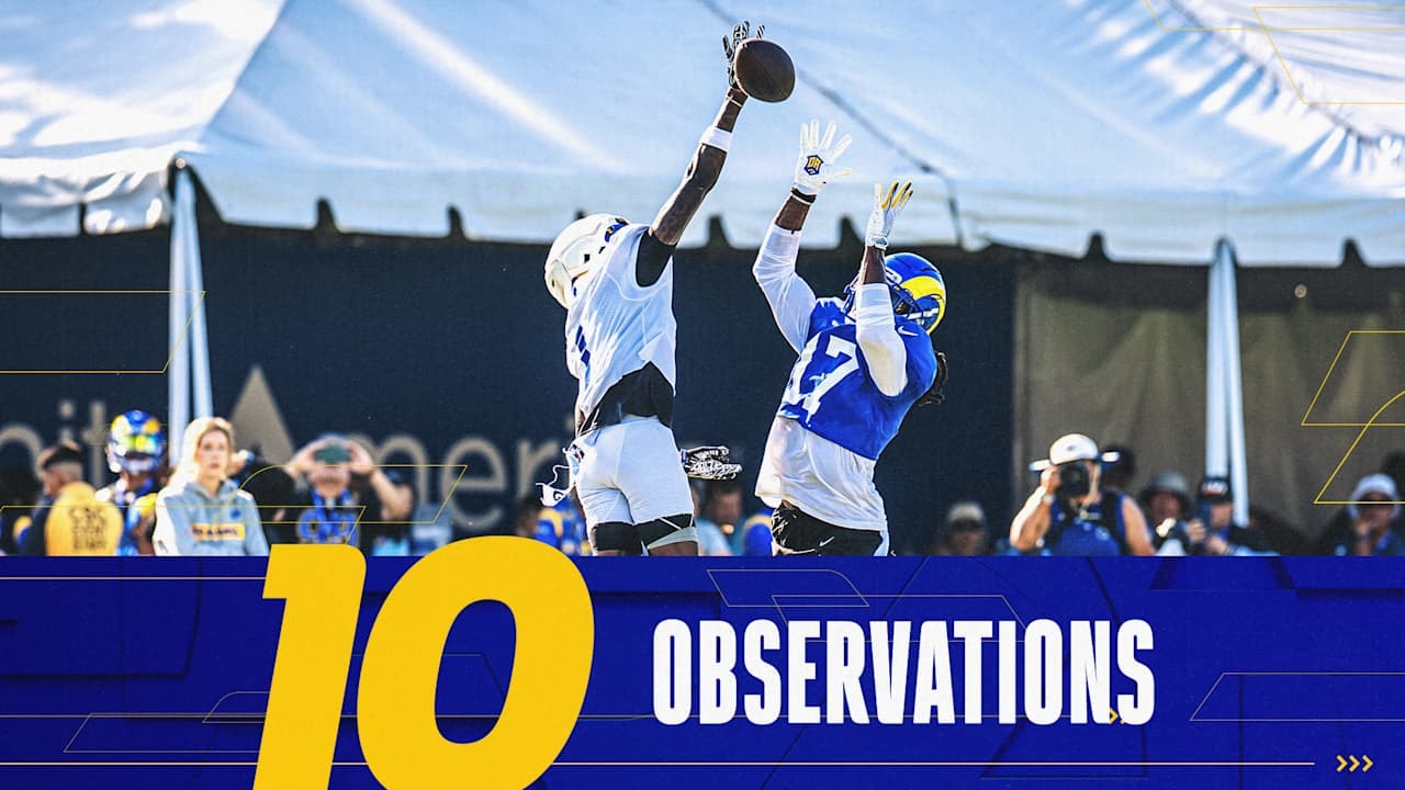 Rams close 2026 training camp with another sharp look from Blake Corum and a strong collective day for the secondary