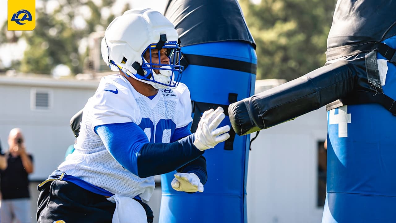 Aaron Donald returns to Los Angeles Rams practice, indicating readiness to play at a high level in 2026