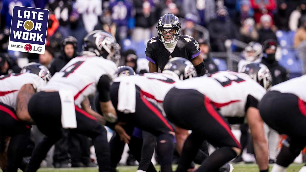 Declan Doyle’s early showing puts Ravens in the spotlight on “Late for Work” ahead of Falcons matchup