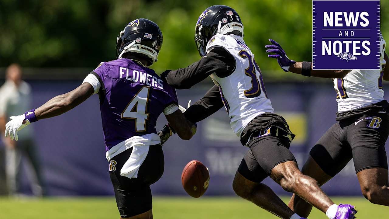 Ravens News & Notes: Defensive Backs Learn From Zay Flowers, While Center and Swing Tackle Roles Take Shape