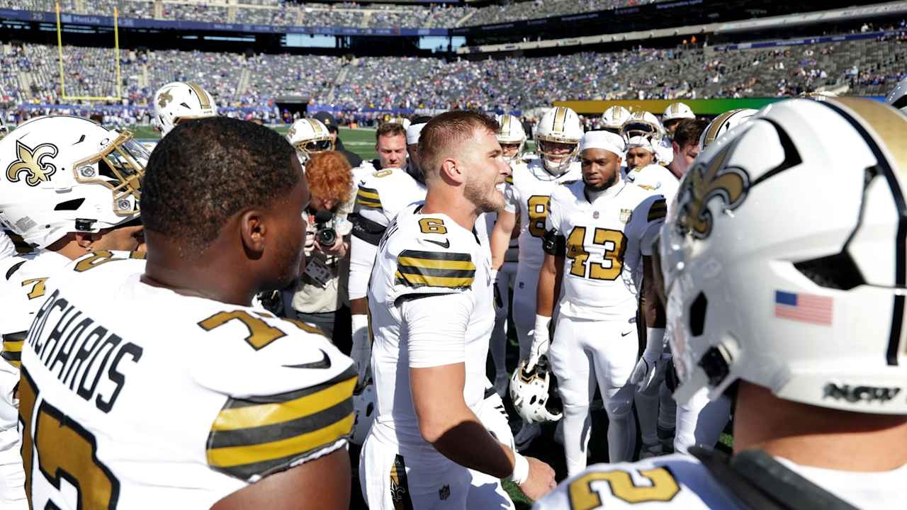 Saints’ “middle eight” stretch turns into “great eight” as New Orleans beats Giants, 34-27