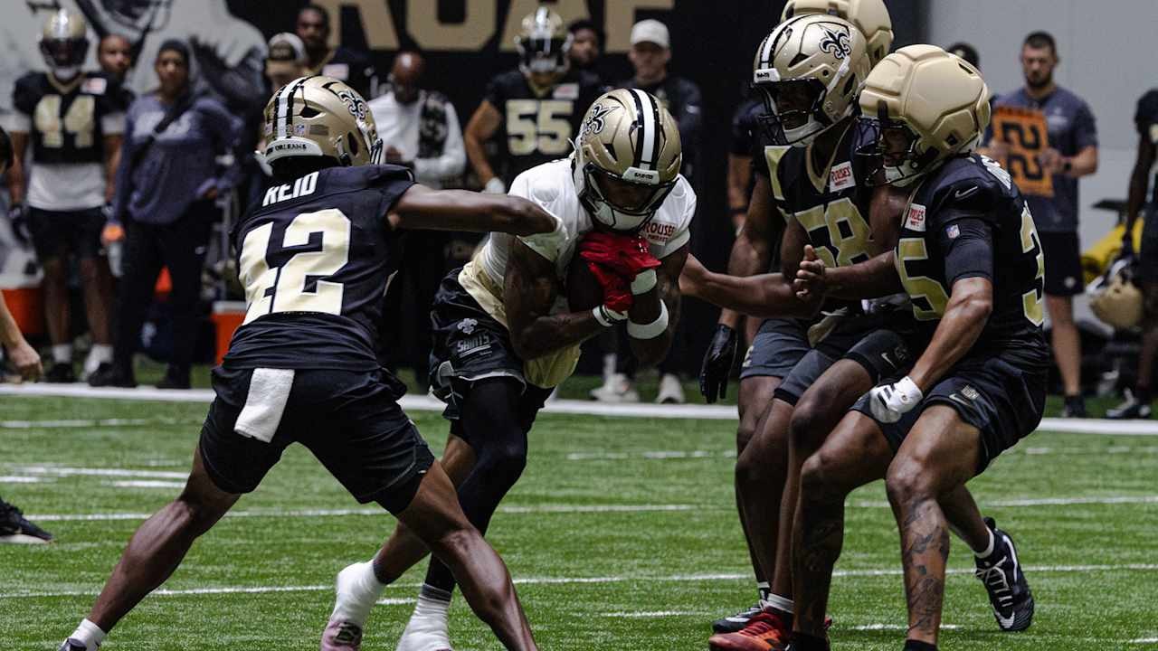 Saints training camp Day 4 moves indoors as New Orleans continues building toward the regular season