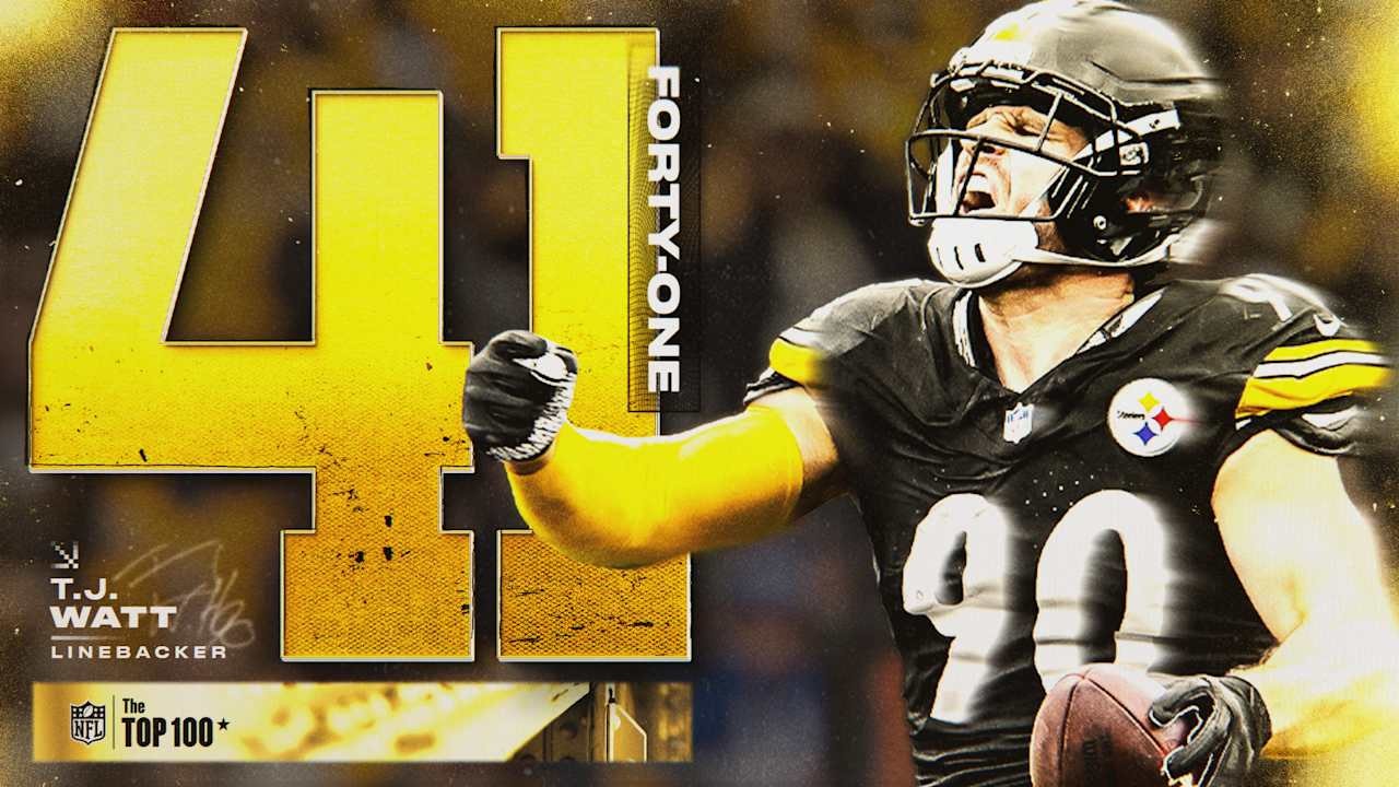 T.J. Watt lands at No. 41 on the NFL Top 100 list for 2026