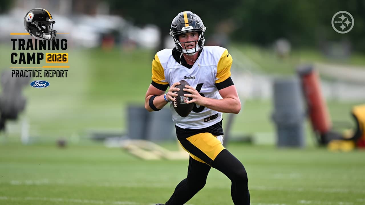 Steelers Camp Notebook: Drew Allar gets first look in 2-minute drill as Mike McCarthy meets media
