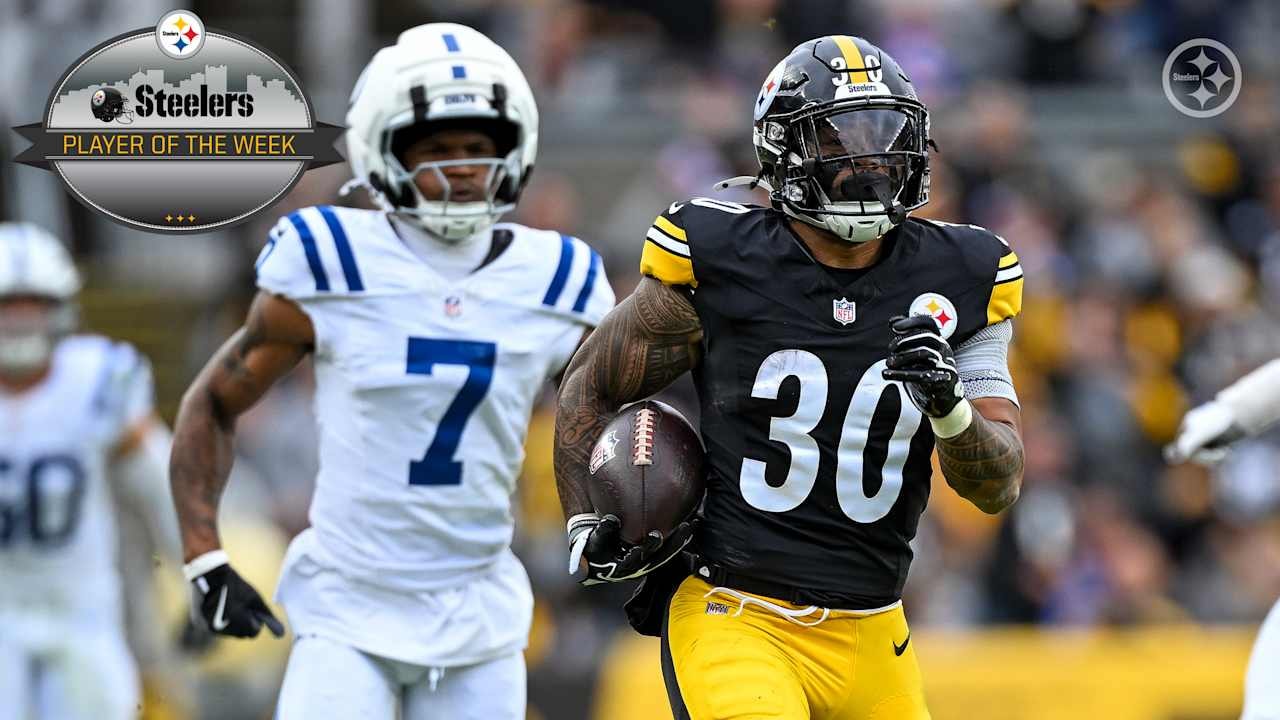 Jaylen Warren’s two-way TD burst earns Steelers Player of the Week honors