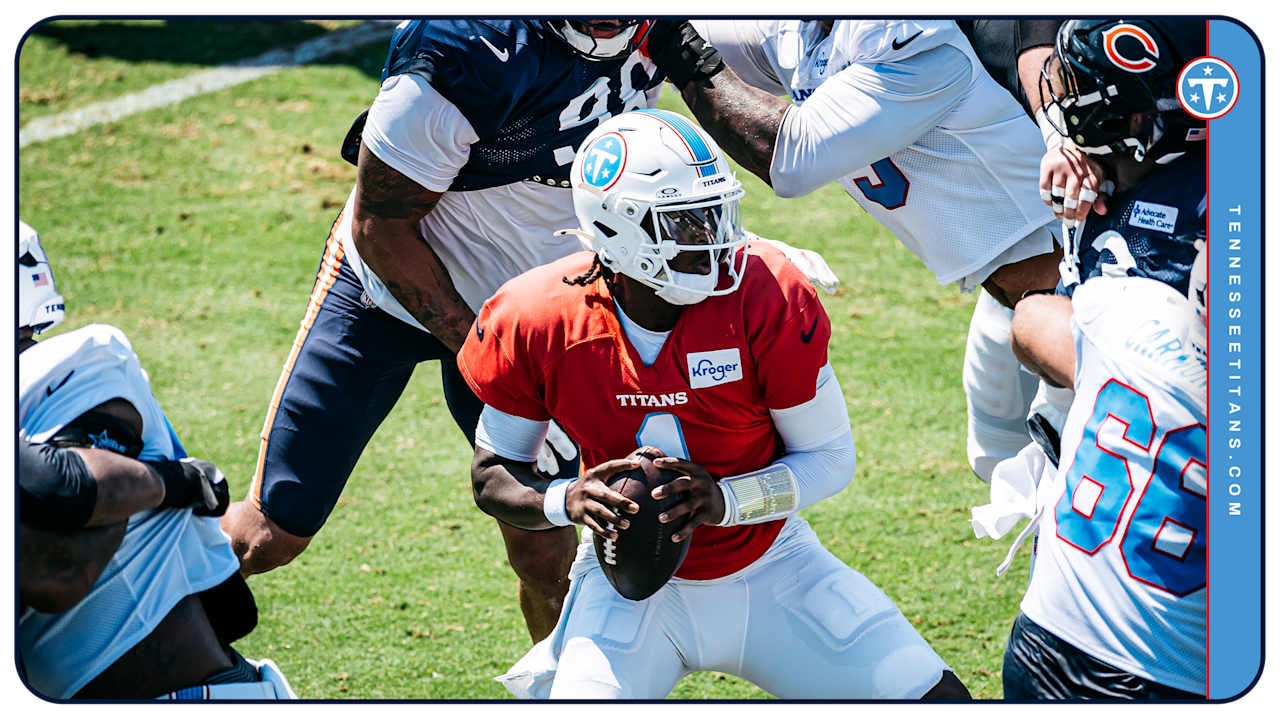 Titans Return to the Practice Field for Joint Session With Bears, Observations Emphasize Matchups and Tempo