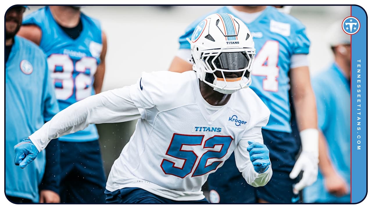 Titans LB James Williams Sr. leans into a lighter look as he battles for defensive and special-teams snaps