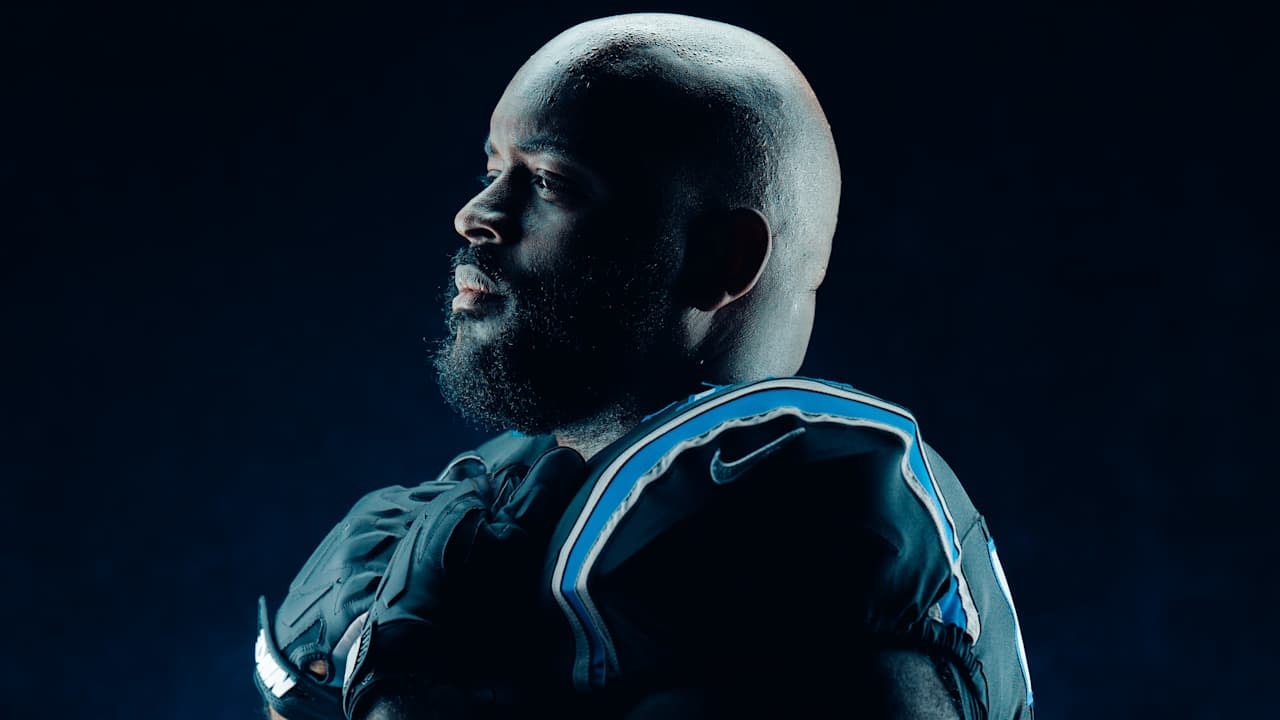 Taylor Moton goes from “dad” to “unc,” leaning into leadership as he heads into his 10th Panthers season