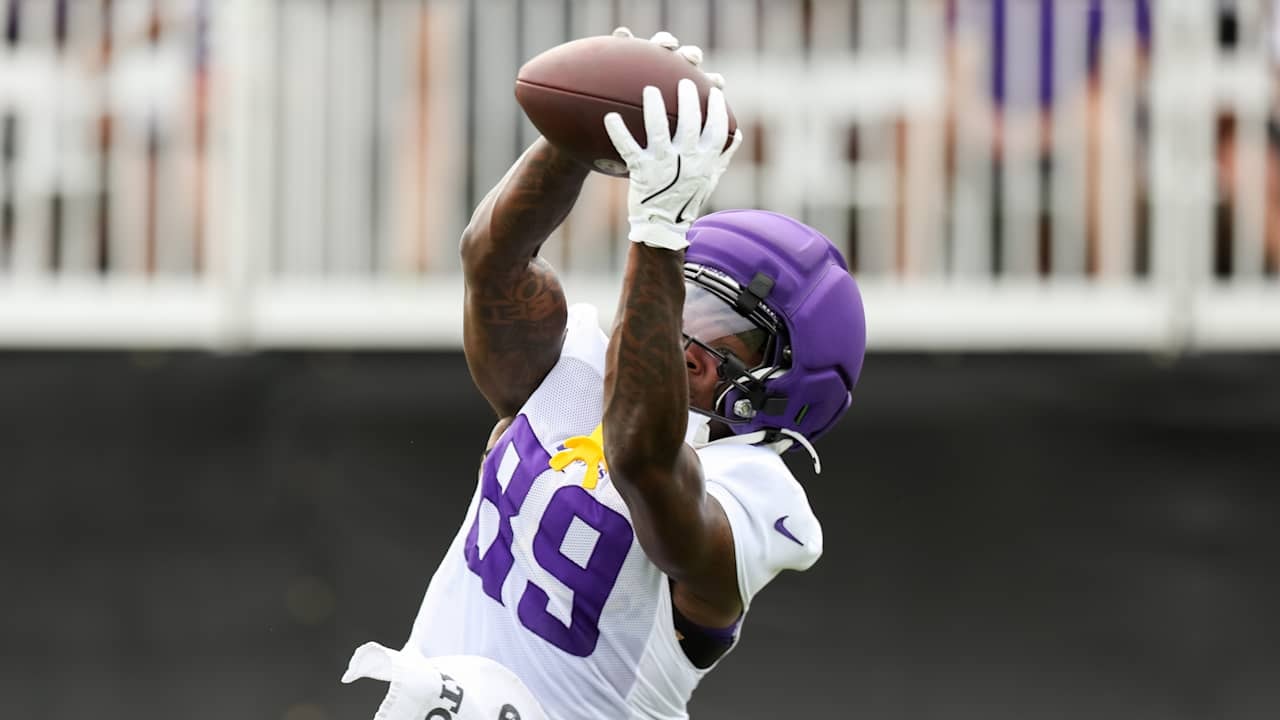 Vikings WR Dillon Bell leans into extra work as training camp continues in Eagan