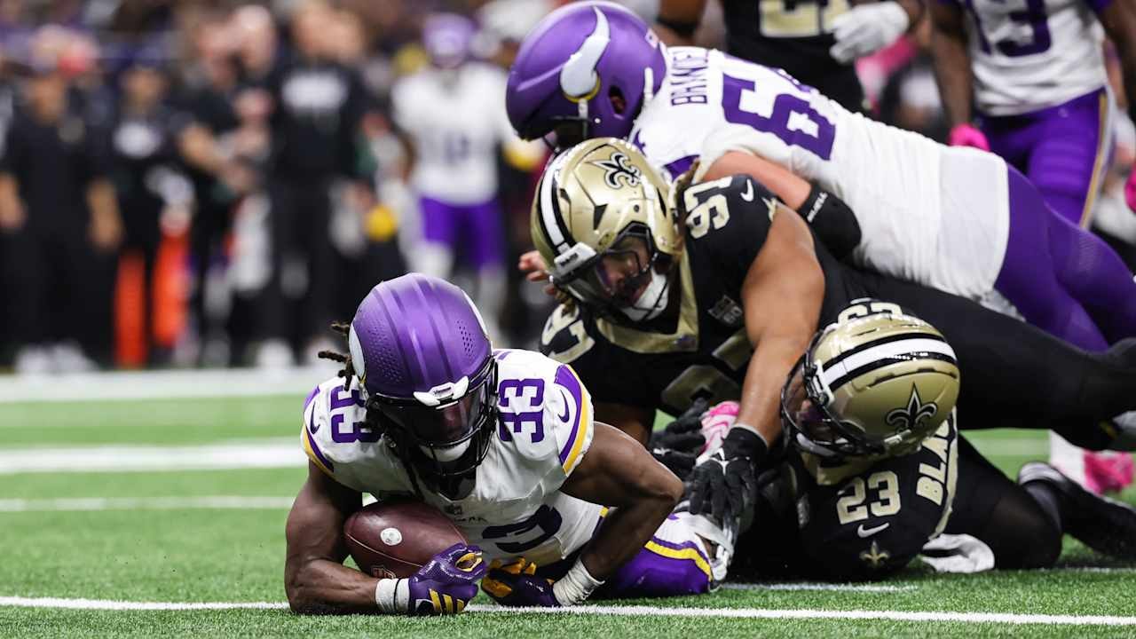 Vikings notebook from New Orleans highlights Aaron Jones’ power to the end zone