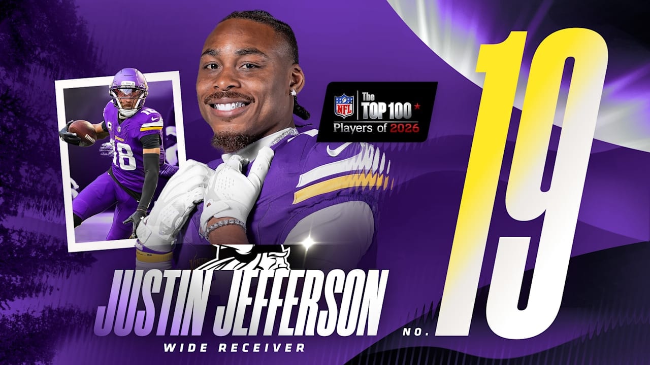 Justin Jefferson joins the NFL’s Top 100 elite, landing at No. 19