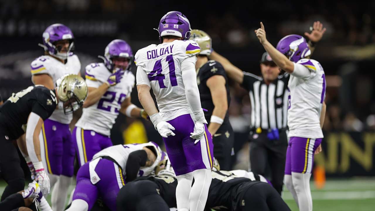 Jake Golday’s Punchout Fueled Vikings’ Second-Half Push at Saints