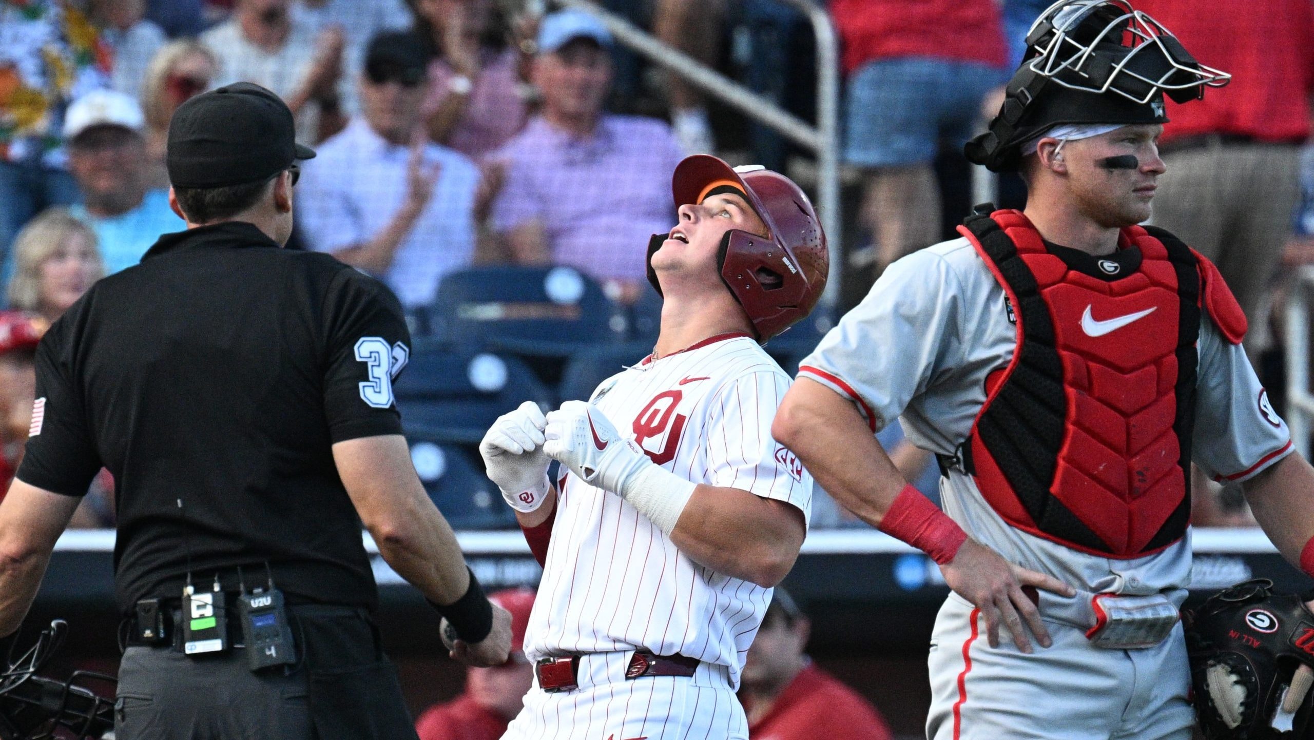 Georgia faces a double-chance test against Oklahoma for a spot in the College World Series Finals