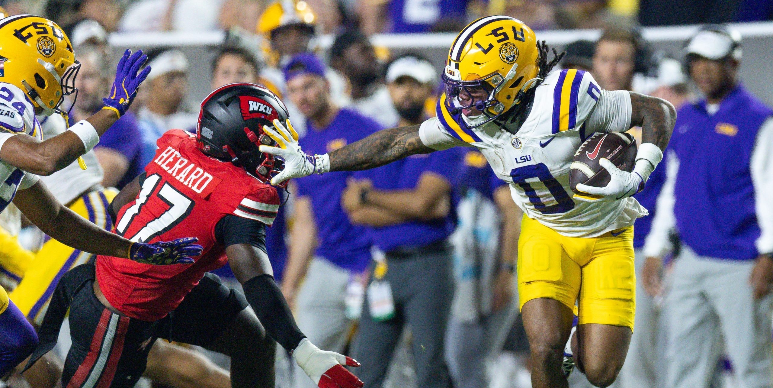 Former LSU wide receiver Zavion Thomas turns a highlight into a 97-yard momentum swing