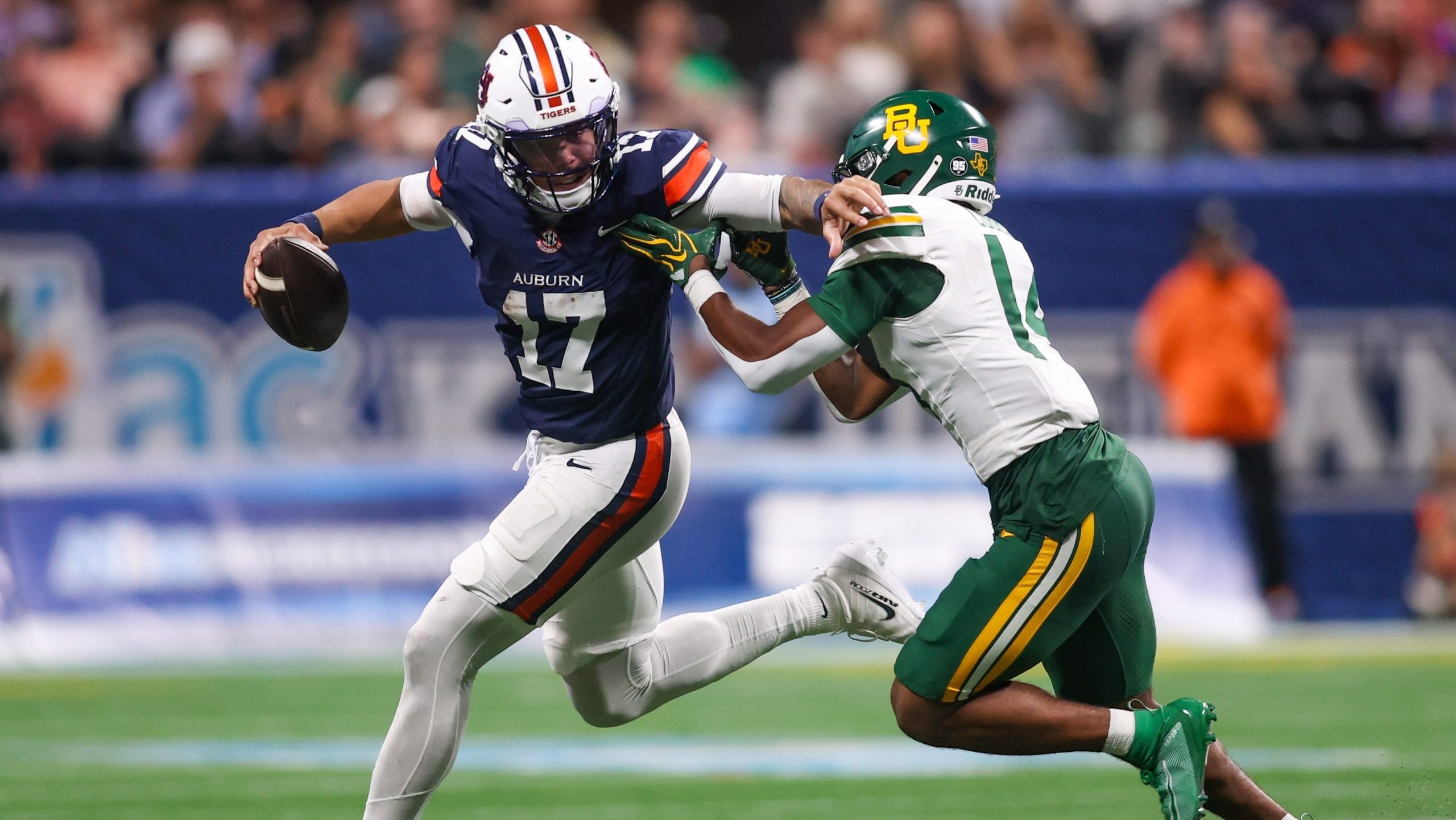 Auburn offensive coordinator Joel Gordon challenges Byrum Brown to improve decision-making for Georgia trip