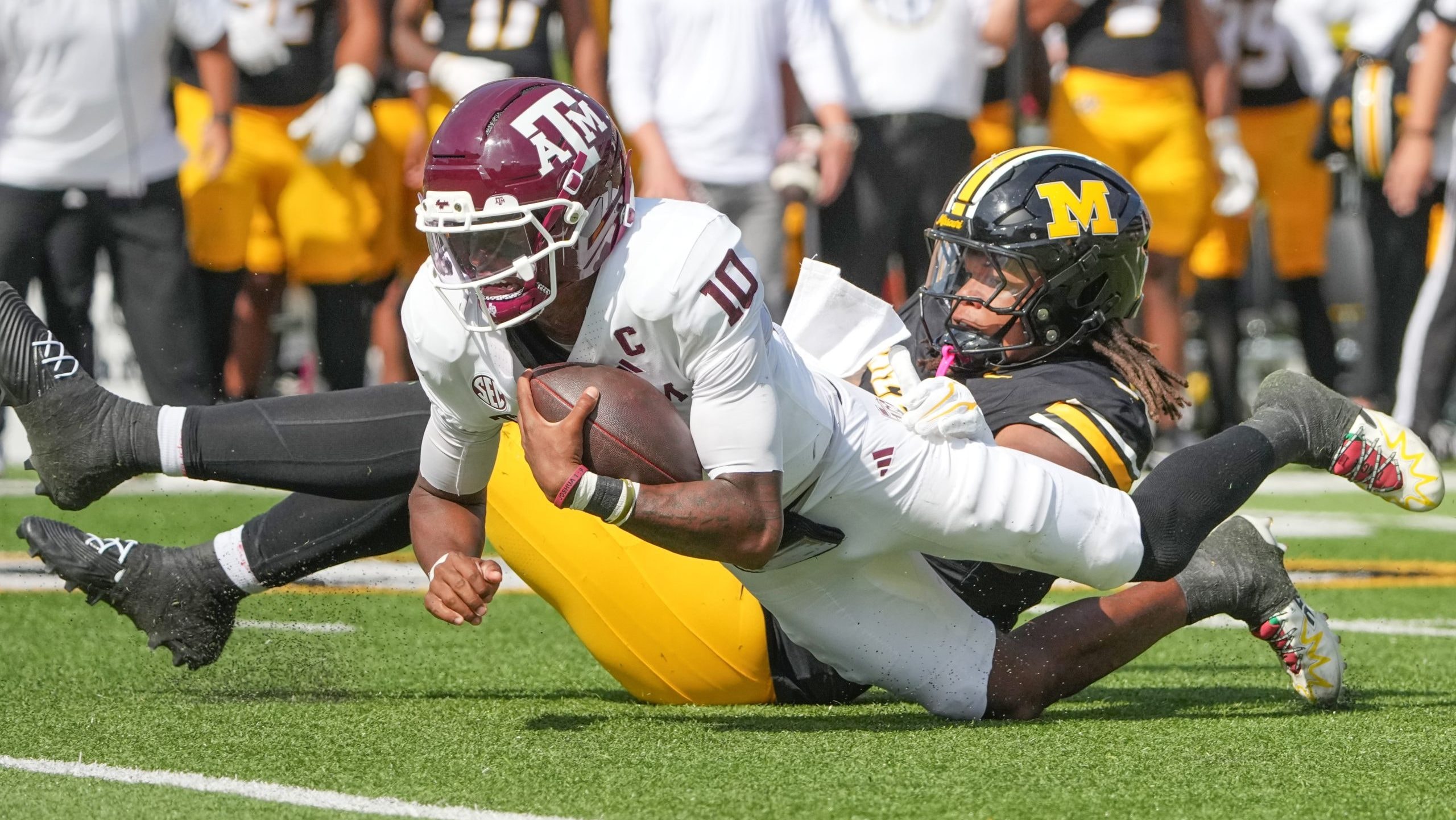 Marcel Reed pushes back on explanations as Texas A&M sits at .500 midseason